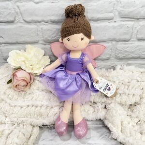 Ganz Starlight Fairy Doll Butterfly Wings Purple & Pink Tutu Plush Toy 16" NEW